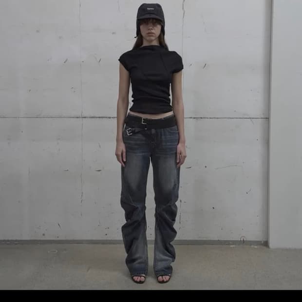 Lcdc tm 커브드 세미 워싱 데님