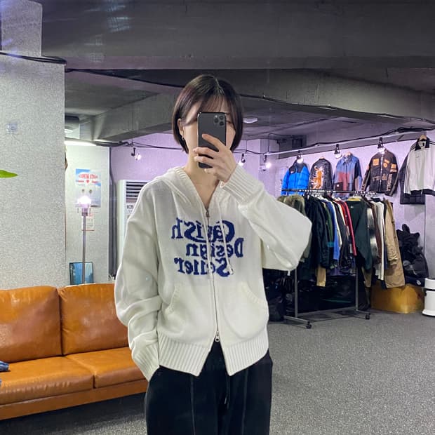 Cavish Design Seller 투웨이 후드 니트집업 B3957