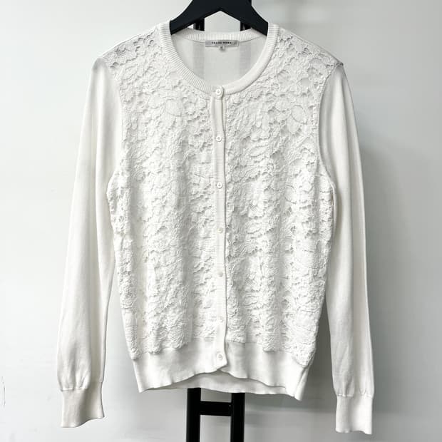 Trans Work 화이트 레이스 가디건