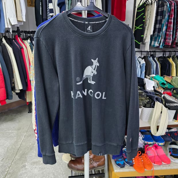 캉골 블랙 맨투맨 (1300)