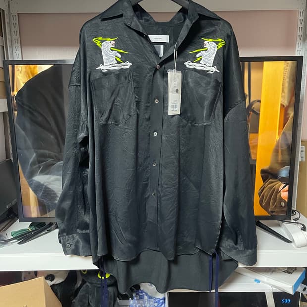 FACETASM 스카 셔츠 블랙