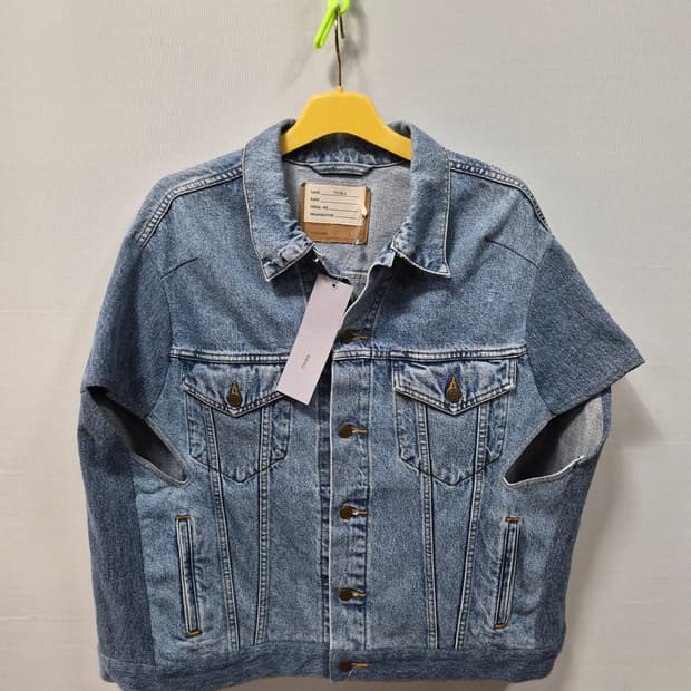 새상품 77CIRCA 나나서카 데님 베스트 청자켓 L