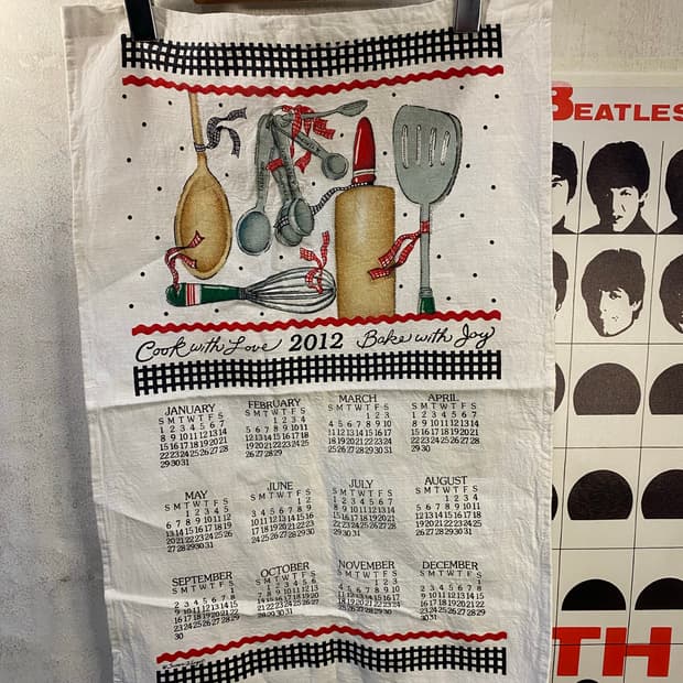 ☕️유럽 티타월 캘린더패브릭