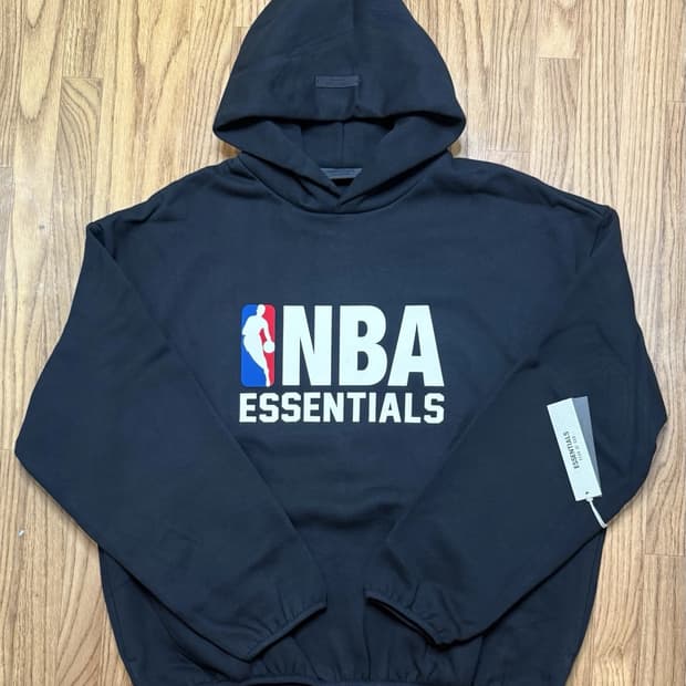 에센셜 X NBA 후드 블랙