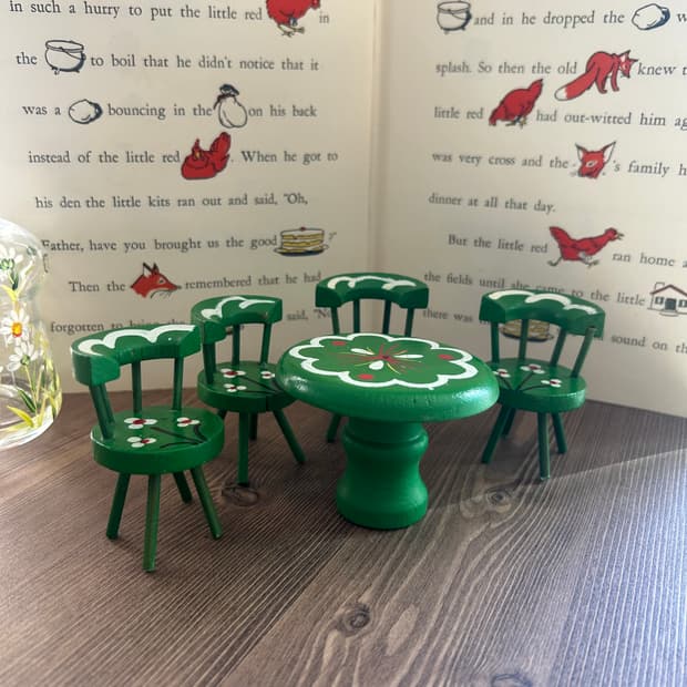 빈티지 미니어쳐 가구 돌하우스 소품 세트 