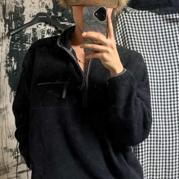 90’s Mind game half zip fleece 