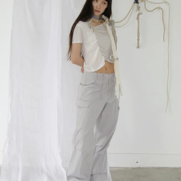 타입서비스 카고 팬츠 라이트 그레이