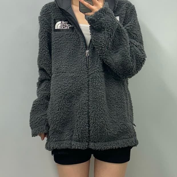 노스페이스 차콜 쉐르파 자켓