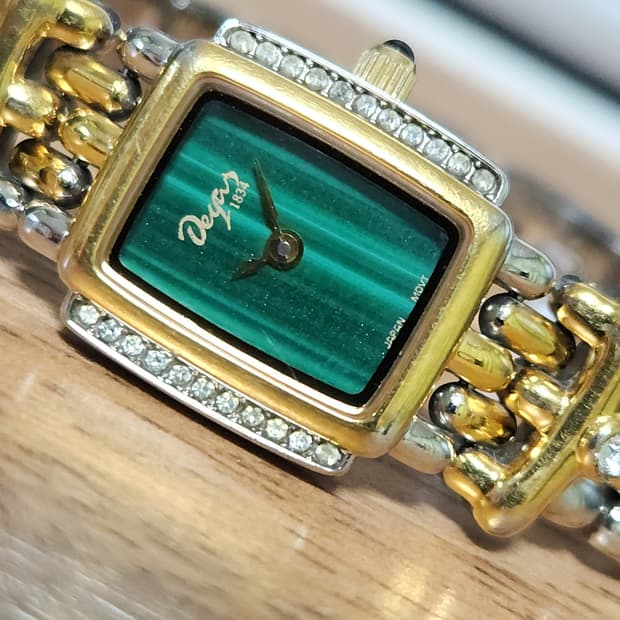 # 홍콩메이드 빈티지 여성 명품 골드콤비 시계 급처