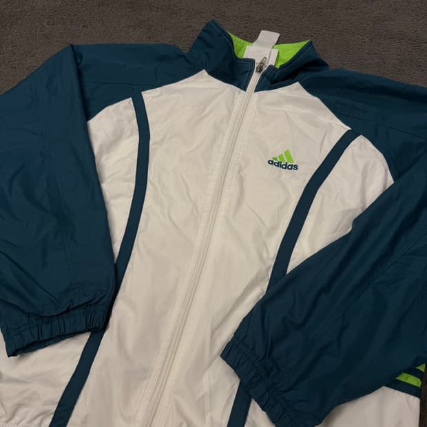 [정품] 아디다스 올드스쿨 배색 바람막이 자켓