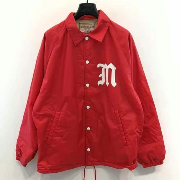 세인트 미카엘 Saint Michael 코치자켓 레드 S/L/XL 새상품