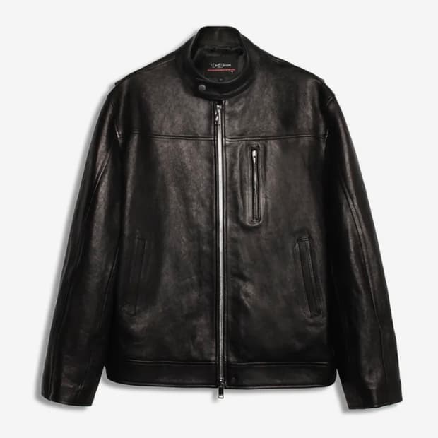 도프제이슨 스탠드카라 레더자켓