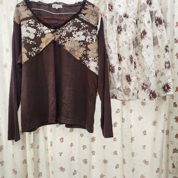 (지구샵) 얇은니트 스커트 2세트