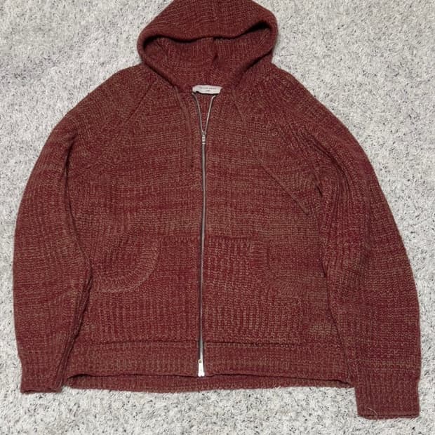 에프터 프레이 니트 후드집업