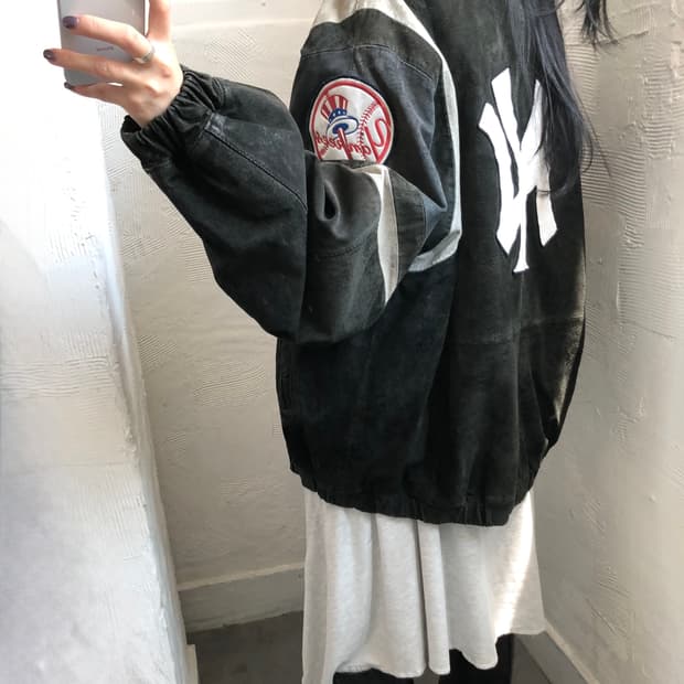 90’s Yankees 뉴욕양키즈 스웨이드 자켓