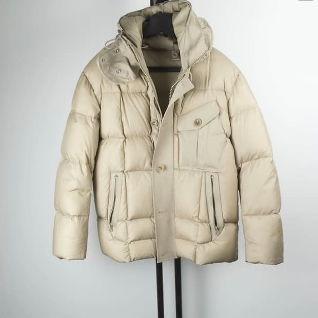 텐씨 베이지 SNIPER COMBO DOWN JACKET