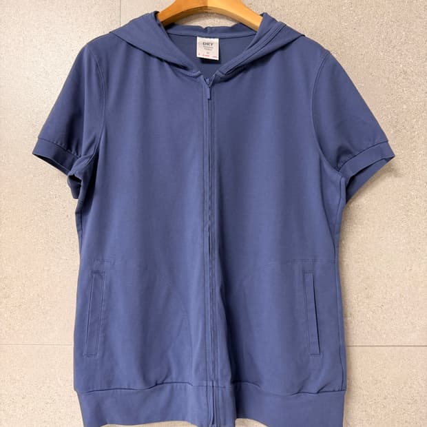 유니클로 DRY 반팔 후드 집업 XL 여성 운동복 모리룩