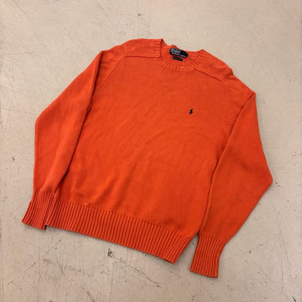 폴로 랄프로렌 포니 오렌지 니트