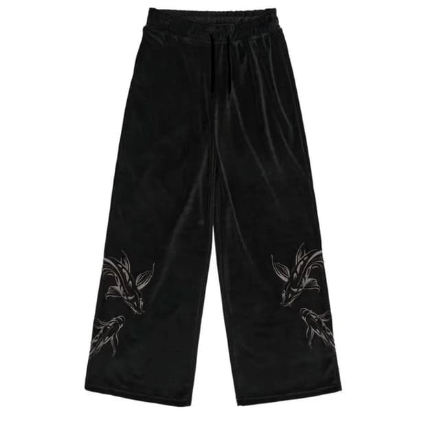 택달린 새상품)스컬프터 잉어 부츠컷 팬츠 velour m사이즈