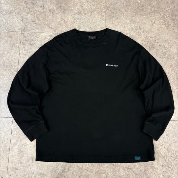 커버낫 긴팔 티셔츠 블랙 #csz676