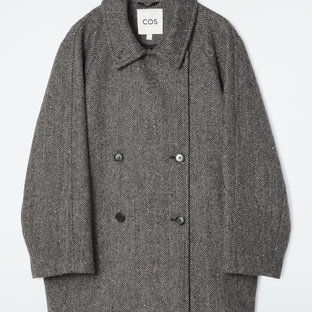 COS 코스 오버사이즈 더블 브레스티드 울 피코트 1242884