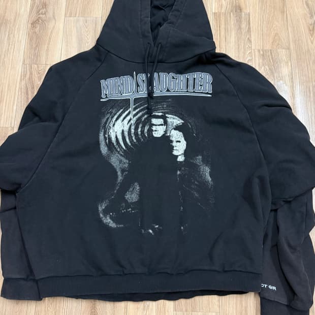 프로젝트 G/R 마인드 슬로터 빈티지 워시드 후드 블랙