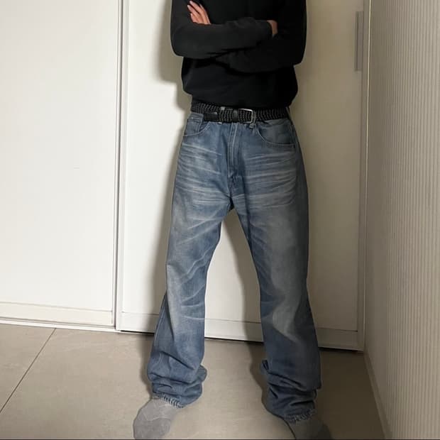 00s  bape star denim pants