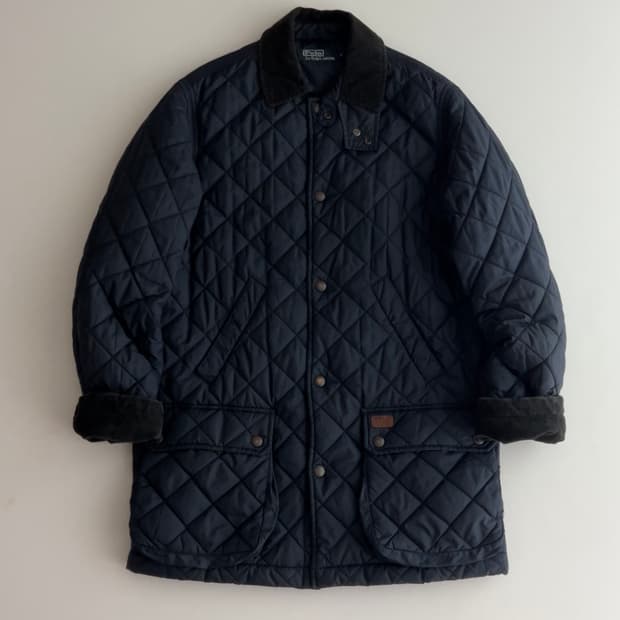 폴로 랄프로렌 코듀로이 카라 퀼팅 자켓 S