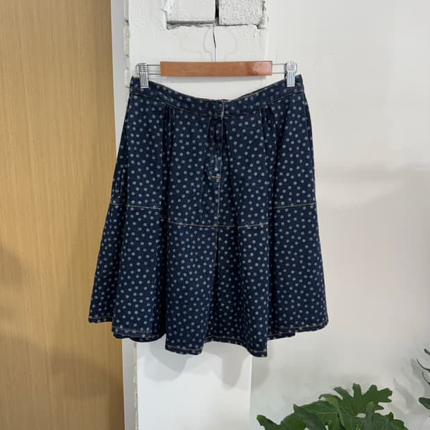 Red valentino dot skirt