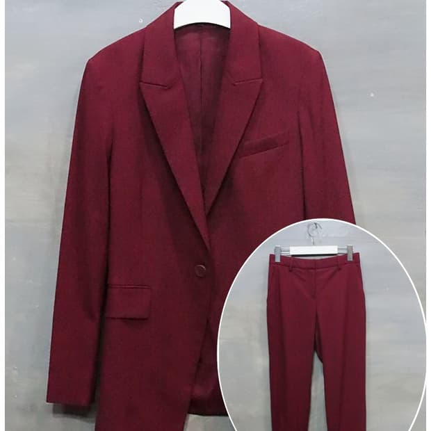 [0] 띠어리 19ss 원버튼 울 블레이져 셋업
