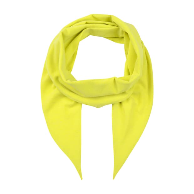 리젤서비스 SOFT LOZENGE SCARF (LIME YELLOW)