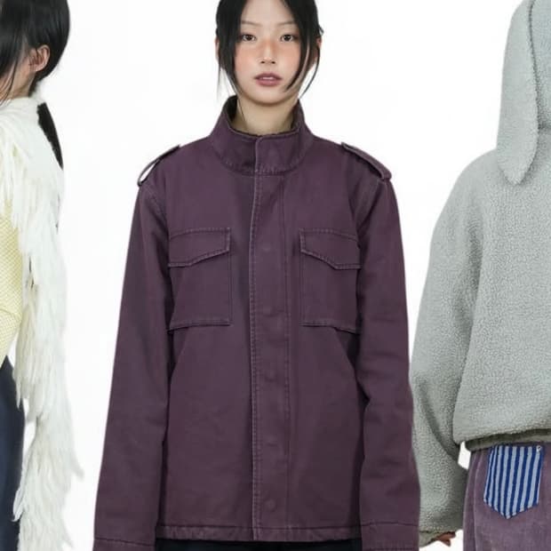 어스지구 필드자켓 퍼플