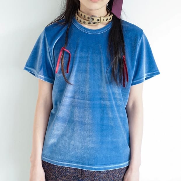 샵페어리 벨벳 반팔 티셔츠 세트