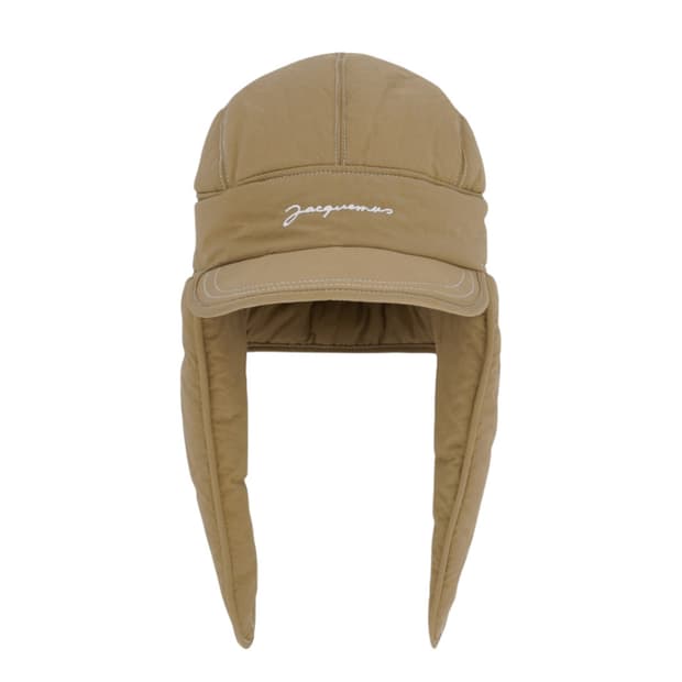 Jacquemus 자크뮈스 라 카굴 브리치올라 이어플랩 햇 베이지