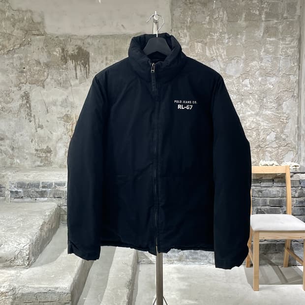 폴로 진스 블랙 rl-67 다운 푸퍼