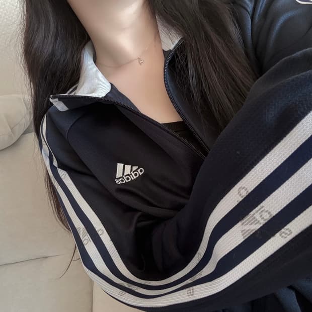 아디다스 네이비 그레이 져지 