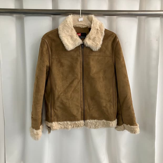 LEE 리 카우레더 토끼털 무스탕 자켓 100