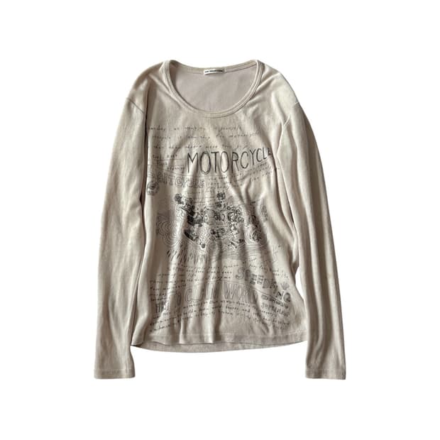 Motorcycle Sketch Longsleeve