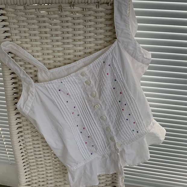 frill bustier top