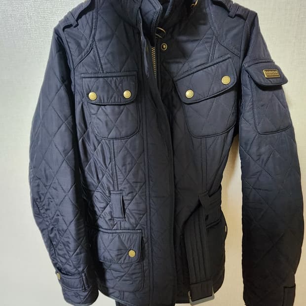 바버 인터네셔널 퀄팅자켓 네이비 UK8