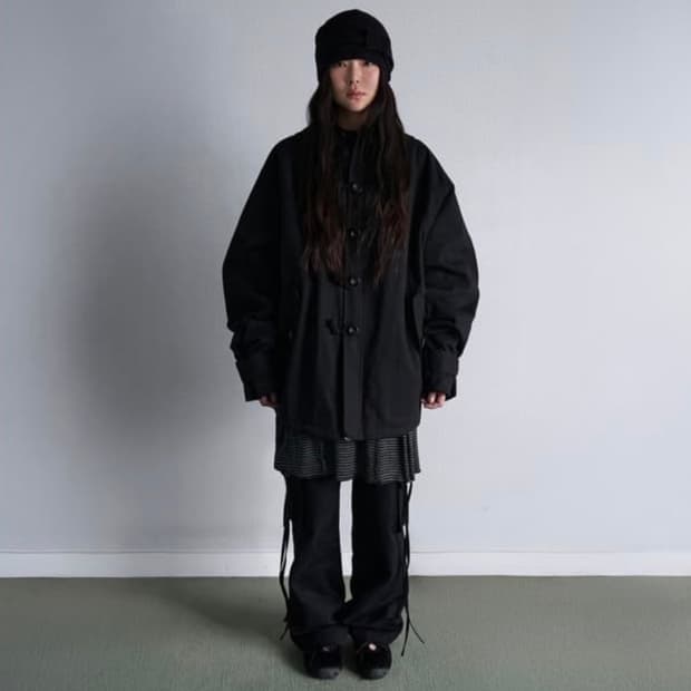 시오서울 밀리터리 자켓 블랙