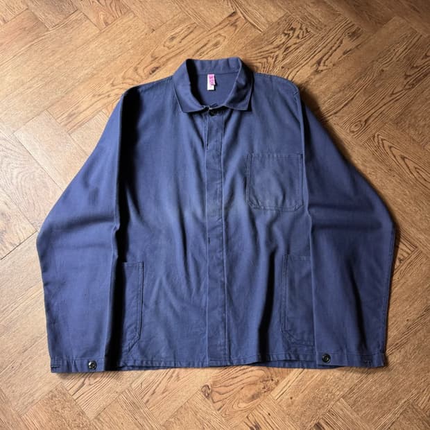 [XL]빈티지 리버티블루 프렌치 워크자켓