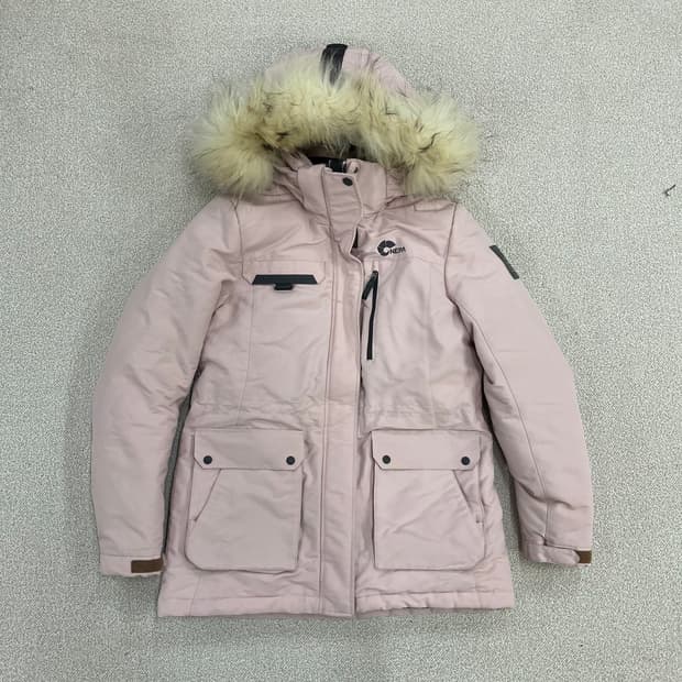 [90] 네파 여성 덕다운 라쿤털 후드 패딩 자켓 0105M1