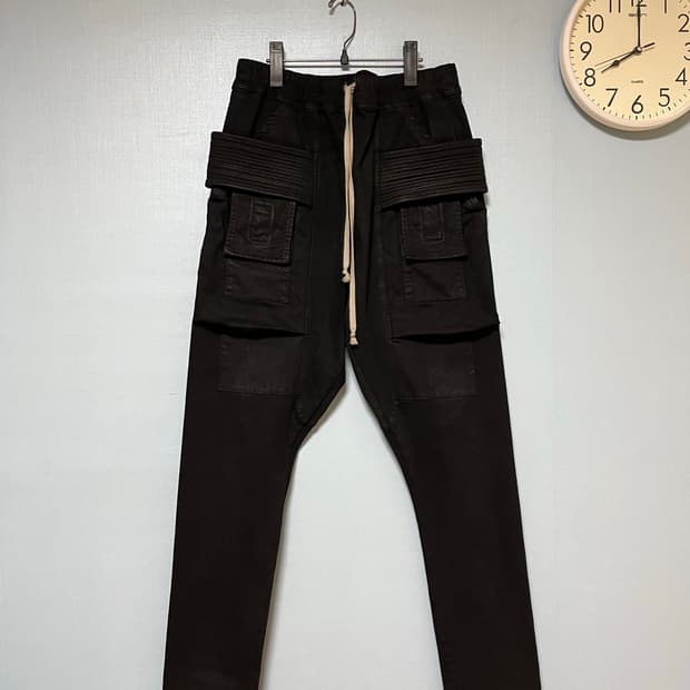 릭오웬스 태권도 크리치 카고 팬츠 sbb M