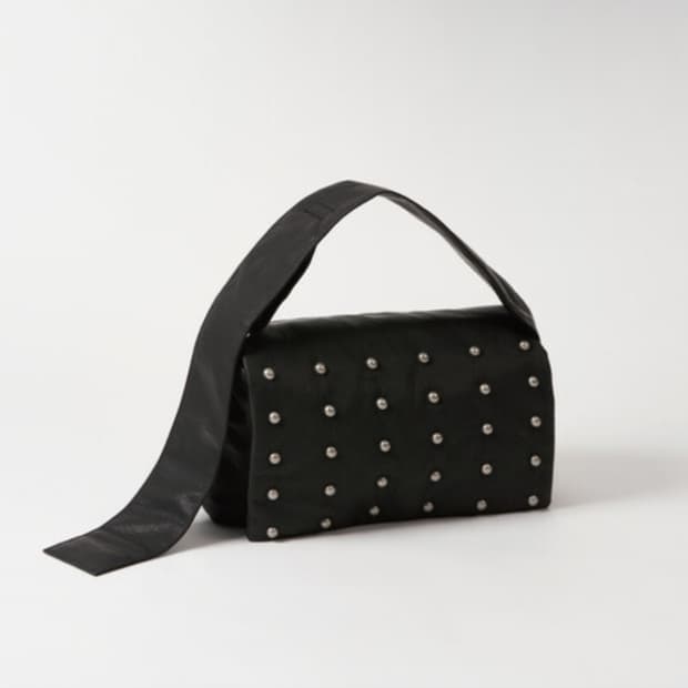 PLZPROJECT FREAKY STUD LEATHER MESSENGER