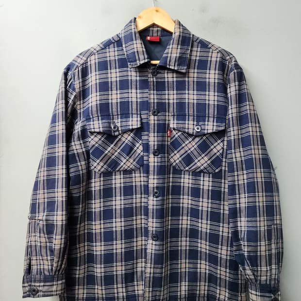 리바이스 프란넬 패딩 셔츠