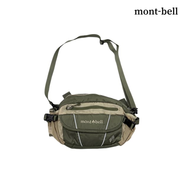 몽벨 고프코어 테크니컬 카키 크로스백 