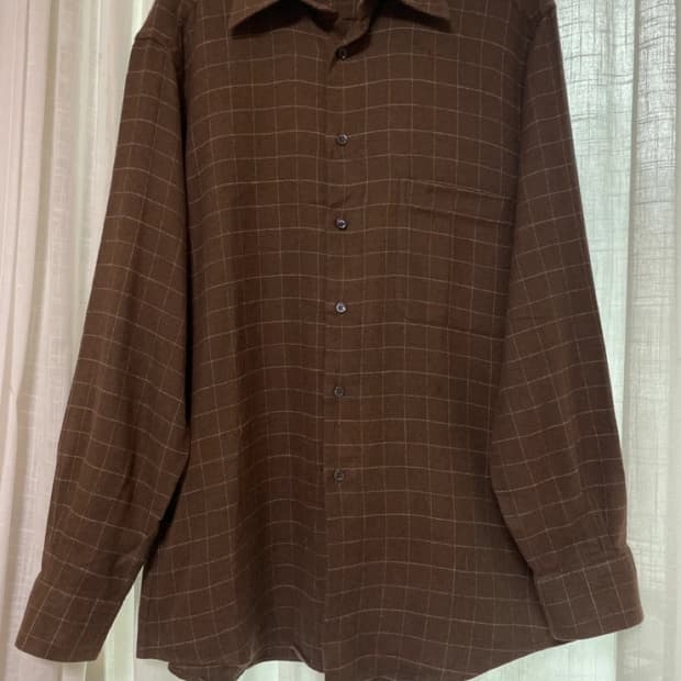 에르메네질도제냐 초콜릿색 셔츠