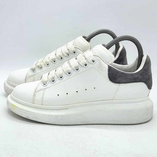  알렉산더 맥퀸 우먼스 오버솔 스니커즈 흰/회 (38) 