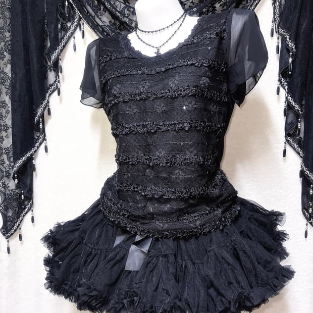 로맨틱고딕 고스 펑크 히메갸루 레이스 프릴 로걀탑 공겜여주 핀터 페어리